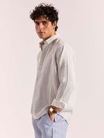 Load image into Gallery viewer, Almond White Linen Pullover