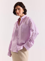 Load image into Gallery viewer, Lavender Irish Linen Shirt