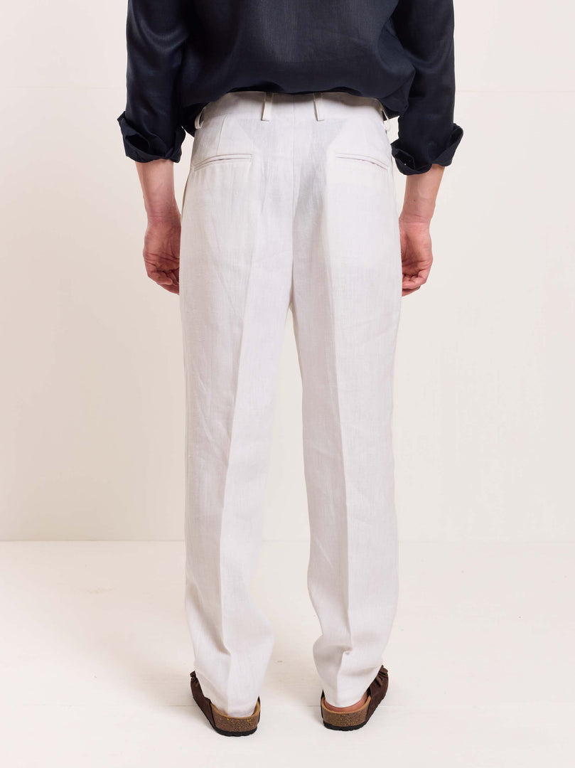 White Linen Trousers
