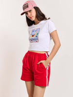 Load image into Gallery viewer, Red Terry Shorts