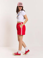 Load image into Gallery viewer, Red Terry Shorts