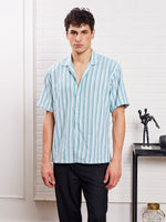 Load image into Gallery viewer, Green & White Knit Shirt