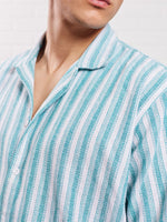 Load image into Gallery viewer, Green & White Knit Shirt