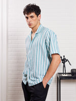 Load image into Gallery viewer, Green & White Knit Shirt