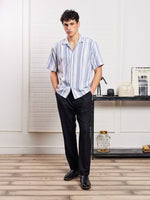 Load image into Gallery viewer, Blue Striped Knit Shirt