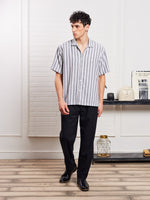 Load image into Gallery viewer, Black & White Knit Shirt