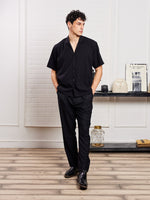 Load image into Gallery viewer, Black Textured Shirt