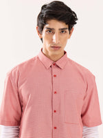 Load image into Gallery viewer, Red Checkered Cropped Shirt