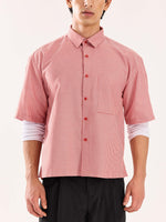 Load image into Gallery viewer, Red Checkered Cropped Shirt
