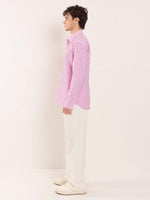 Load image into Gallery viewer, Pink & White Poplin Striped Shirt