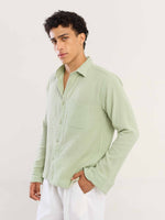 Load image into Gallery viewer, Mint Green Gauze Holiday Shirt