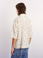 Load image into Gallery viewer, Ivory & Blue Floral Boota Print Pullover