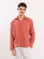 Load image into Gallery viewer, Rust Gauze Holiday Shirt