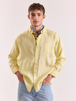 Load image into Gallery viewer, Butter Yellow Irish Linen Shirt
