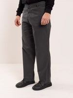 Load image into Gallery viewer, Grey Loose Fit Twill Trousers