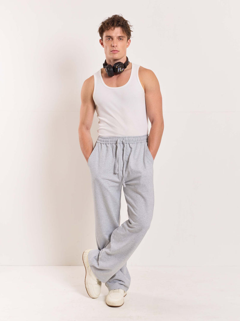Loose Fit Marl Grey Sweatpants