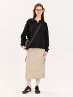 Load image into Gallery viewer, Black Terry Polo Tee