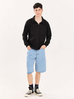 Load image into Gallery viewer, Black Terry Polo Tee