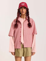 Load image into Gallery viewer, Red Checkered Cropped Shirt