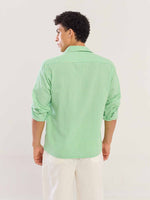 Load image into Gallery viewer, Green Gingham Seersucker Shirt