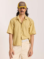 Load image into Gallery viewer, Mustard Checkered Cropped Shirt