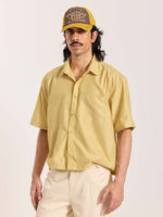 Load image into Gallery viewer, Mustard Checkered Cropped Shirt