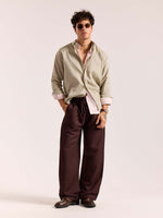 Load image into Gallery viewer, Tinted Pista Linen-blend Shirt