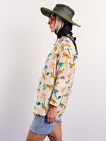 Load image into Gallery viewer, Tropical Safari Gauze Pullover