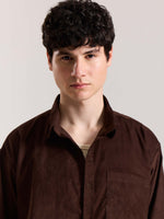 Load image into Gallery viewer, Coffee Brown Corduroy Oversized Shirt