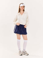 Load image into Gallery viewer, Off White Terry Polo Tee