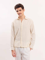 Load image into Gallery viewer, Cream Textured Holiday Shirt