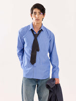 Load image into Gallery viewer, Blue Striped Poplin Shirt