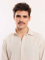 Load image into Gallery viewer, Cream Textured Holiday Shirt