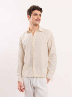 Load image into Gallery viewer, Cream Textured Holiday Shirt