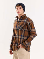 Load image into Gallery viewer, Dark Brown Flannel Overshirt