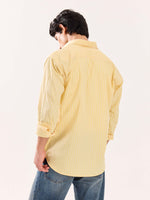 Load image into Gallery viewer, Butter Yellow Striped Poplin Shirt