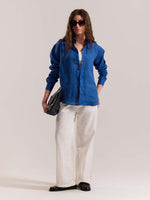 Load image into Gallery viewer, Cobalt Blue Irish Linen Shirt