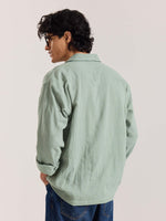 Load image into Gallery viewer, Aqua Green Gauze Holiday Shirt
