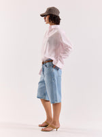 Load image into Gallery viewer, Light Pink Linen Blend Pullover