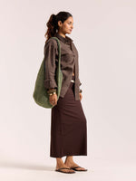 Load image into Gallery viewer, Dark Brown 60s Lea Linen Shirt