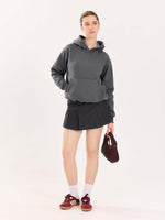 Load image into Gallery viewer, Dark Grey Cropped Fit Hoodie