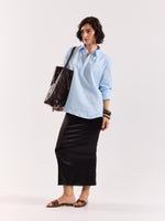 Load image into Gallery viewer, Sky Blue Linen Blend Pullover