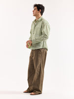 Load image into Gallery viewer, Matcha Seersucker Oversized Shirt