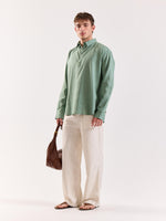 Load image into Gallery viewer, Sage Green Linen Blend Pullover