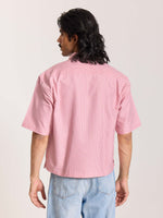 Load image into Gallery viewer, Pink Checkered Cropped Shirt
