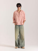 Load image into Gallery viewer, Salmon Pink Gauze Holiday Shirt