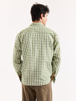 Load image into Gallery viewer, Matcha Seersucker Oversized Shirt