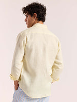 Load image into Gallery viewer, Light Yellow 60s Lea Linen Shirt