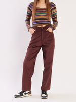 Load image into Gallery viewer, Loose Fit Corduroy Trousers