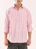 Load image into Gallery viewer, Peach Striped Oxford Shirt